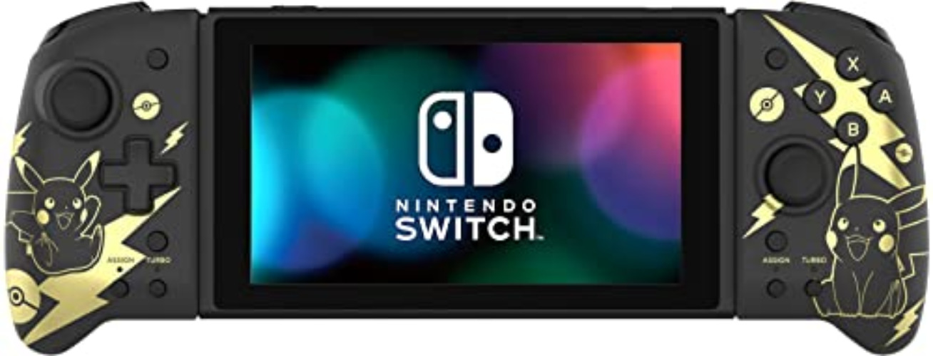Hori Nintendo Switch Split Pad Pro ( Black & Gold Pikachu) By - Officially Licensed By Nintendo and the Pokemon Company International - ( Black & Gold Pikachu) - ( Black & Gold Pikachu)