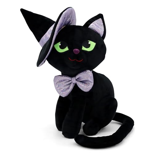 Plushible Halloween Plush - Cat Stuffed Animals - Cute Halloween Decor - Black Cats Plushie Toys - Animal Plushies Toy and Witch Decorations - Small 8 Inch - Wanda - 8 Inch - Witch Wanda