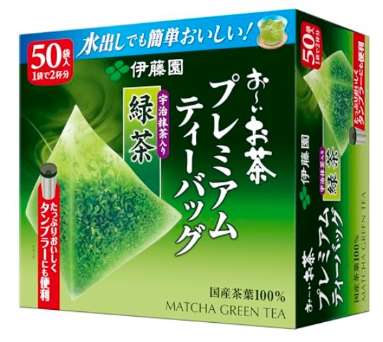 Itoen Ryokucha Green tea Matcha Blend Premium bag Pack of 50 (japan import)