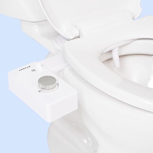 TUSHY Classic 3.0 Bidet Toilet Seat Attachment - A Non-Electric Self Cleaning Water Sprayer with Adjustable Water Pressure Nozzle, Angle Control & Easy Home Installation (Platinum) - Classic 3.0 - Platinum