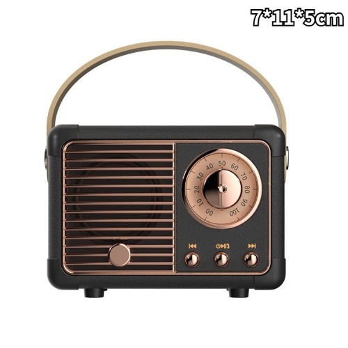 Mini Retro Radio Bluetooth Speaker - D