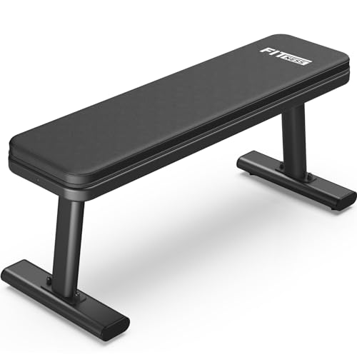 YAMO Flat Bench, 1455LBS/660KG Weight Bench for Home Gym, Easy Assembly Workout Bench with Adjustable foot Caps, Multipurpose Strength Training Bench Press for Full Body Workout