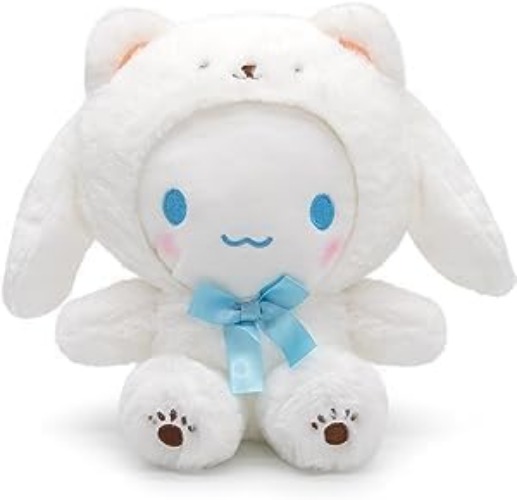 LUYAO Kawaii Plush Toys, Cartoon Stuffed Animal Figure Anime Plushies Pillow Toy, Super Cute Cartoon Theme Party Favor, Soft Doll Toys Gift for Friends Fans and Family (White)