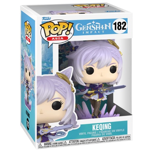 Funko Pop! Games: Genshin Impact - Keqing - Pop! Asia - Collectable Vinyl Figure - Gift Idea - Official Merchandise - Toys for Kids & Adults - Games Fans - Model Figure for Collectors and Display