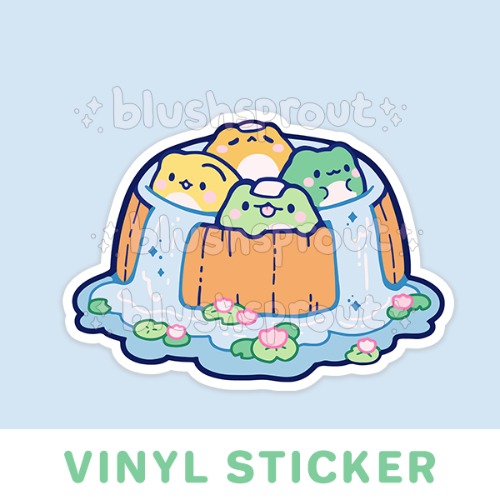 Froggie Bathtub Vinyl Sticker | Default Title