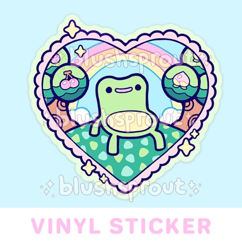 Frog Chair Vinyl Sticker