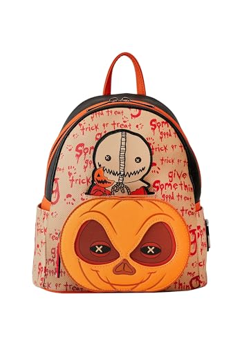 Loungefly Trick 'r Treat Sam Pumpkin Cosplay Mini Backpack | Halloween Backpacks - One Size