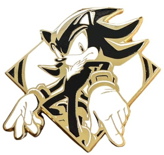 Sonic Hedgehog x Zen Monkey Studios Limited Edition 10th Anniversary Series: Shadow Collectible Pin