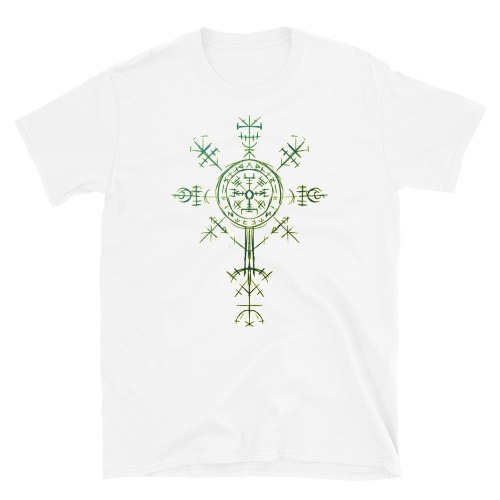 Norse Cross T-Shirt (Unisex) - White / XL