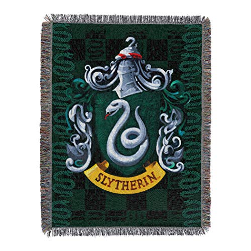 Northwest Woven Tapestry Throw Blanket, 48" x 60", Slytherin Shield