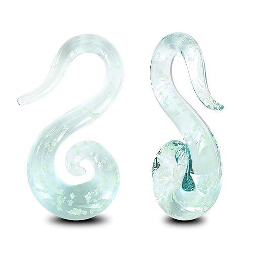 Beautidots Glass Ear Spiral Tapers