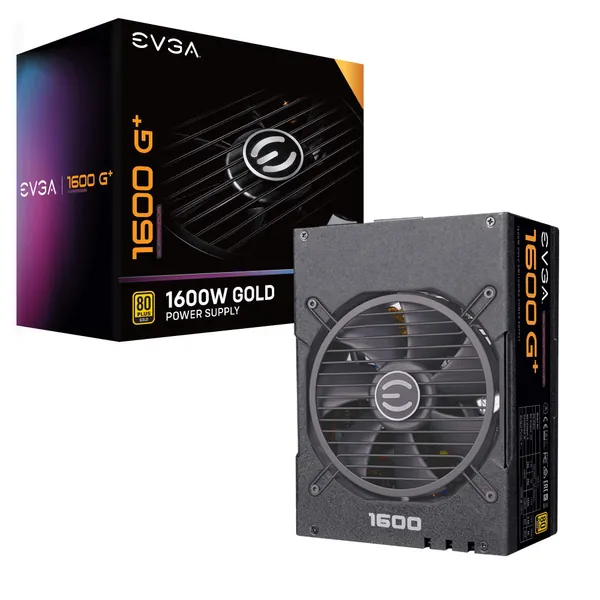 EVGA SuperNOVA 1600 G+, 80+ GOLD 1600W, Vollständig Modular, Black - 