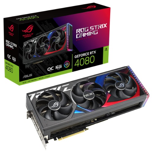 ASUS GeForce RTX 4080 ROG Strix Grafikkort, 16 gb Flerfärgad