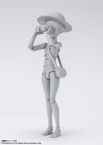 S.H.Figuarts - Body-chan - Ken Sugimori Edition - DX Set - Gray Color Ver. - 2023 Re-release (Bandai Spirits) - Brand New