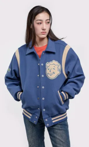 Fallout Vault-Tec Varsity Jacket - Insert Coin Clothing