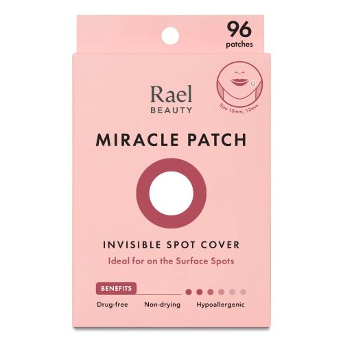 Rael Miracle Invisible Spot Cover - Absorbing Cover, Skin Care, Facial Stickers, 2 Sizes (96 Count)