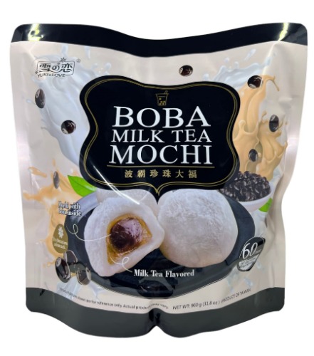 Yuki and Love Boba Milk Tea Mochi, 60 Count, 60 Oz - 60 Count (Pack of 1)