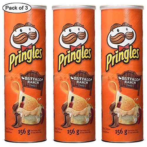 Buffalo Ranch Chips, 156g (Pack of 3) by Pringles