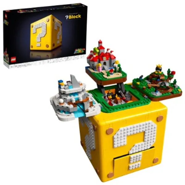 LEGO Super Mario 64 Question Mark Block 71395 Building Kit; Collectible Gift for Display and Interactive Play with The LEGO Mario Figure from The 71360 Starter Course (Sold Separately) (2,064 Pcs)