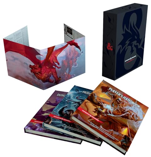 Dungeons & Dragons Core Rulebook Gift Set (English Version), 13+ years (Dungeons & Dragons) - Gift Set