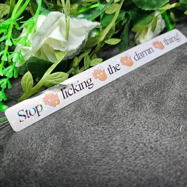 Stop Licking The Damn Thing, Gale Baldur's Gate 3 Vinyl Sticker