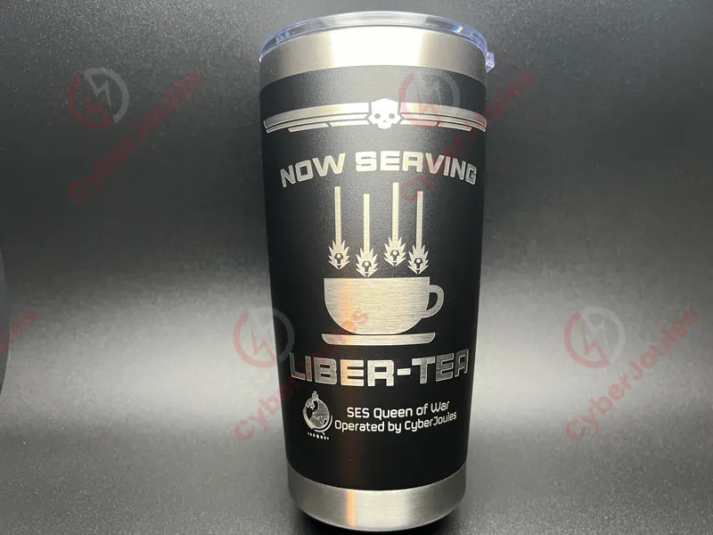 Personalized Helldivers 2 Inspired Liber-tea Stainless Steel Tumbler