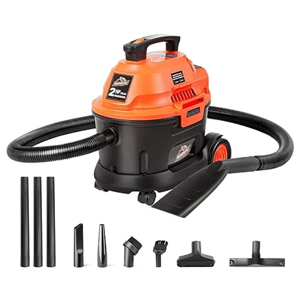 Armor All AA255W Wet/Dry Utility Vac 2.5 Gallon, 2.5-Gallon,120 Volts (AC), Orange/Black - Update 2.5 Gal