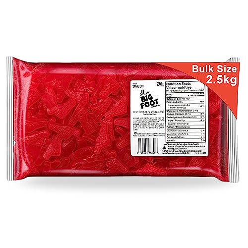 Hershey's Allan Candy, Big Foot Raspberry - Gummy Candy Bulk Size, 2.5kg - Big Foot Raspberry