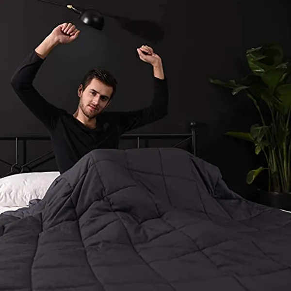 Micup Weighted Blanket 20 lbs for Adult and Kids - King and Queen Size (60''x80'') - 60''*80''/20lb - Grey