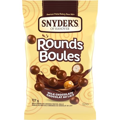 Snyder's Milk Chocolate Pretzel Rounds, 127 Grams (Pack of 1) - Milk Chocolate Rounds