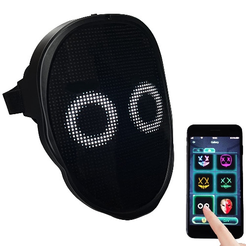 Depointer Life Led Mask with Bluetooth-compatible App Controlled, Customizable Shining Mask