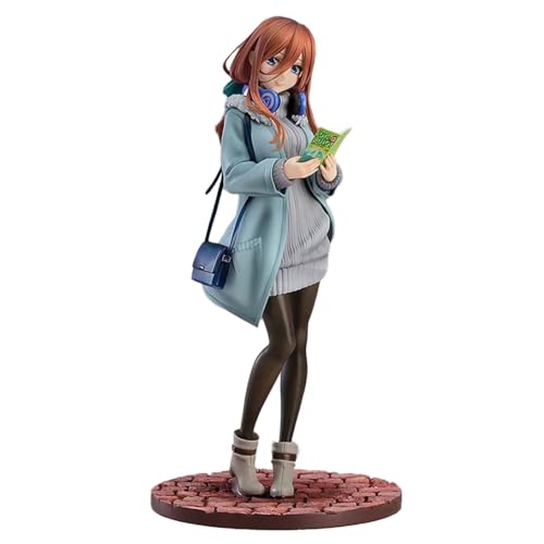 The Quintessential Quintuplets Nakano Miku Figure Anime Character Standing Pose Winter Reading Book Collection Model Statue Room Desktop Decoration Fan Gift PVC 27CM - Nakano Miku 2 - 27CM