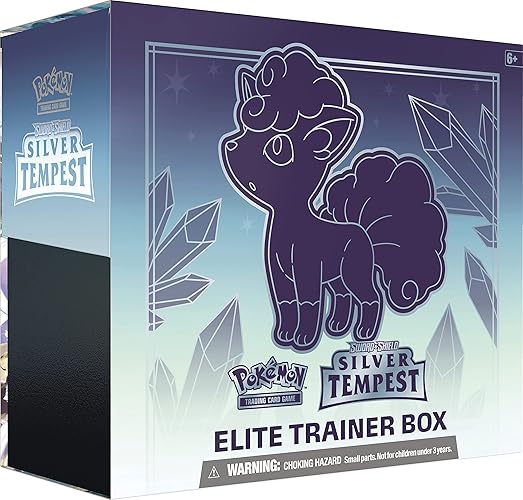 Pokémon TCG: Sword & Shield—Silver Tempest Elite Trainer Box (8 Boosters Premium Accessories) - Single
