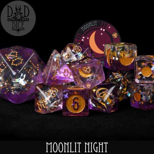 Moonlit Night 12 Dice Set