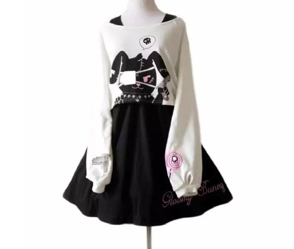 Sweet Bunny Dress & Shirt Set | Medium