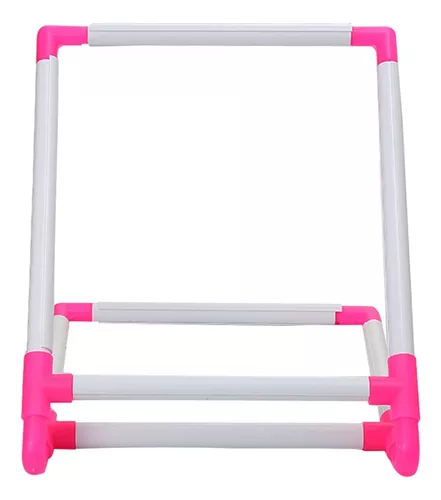 Moldura De Clipe De Plástico Quadrada Bordada Em Ponto Cruz