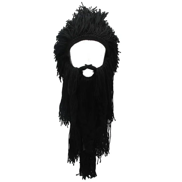 Barbarian Knit Long Beard Hat