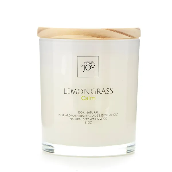 Lemongrass Candle 100% Natural | Aroma Naturals Candles by Heaven Of Joy