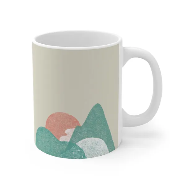 Abstract Landscape Coffee Tea Mug - 11oz