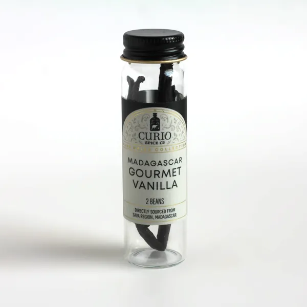 Vanilla Bean, Gourmet, Madagascar - Vial (2 Beans)