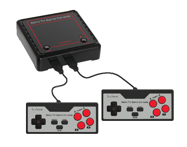Lexibook Retro TV Game Console with 300 Built-in Games and Dual Controllers | Default Title