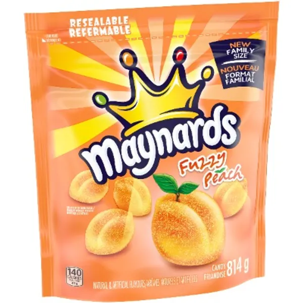 Maynards Fuzzy Peach Family Size Candy, Bulk Candy, 814g