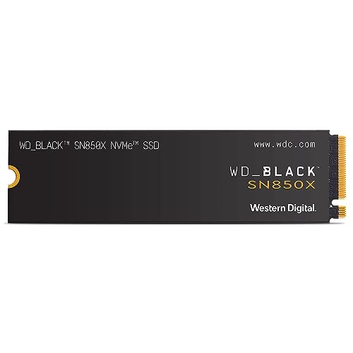 WD_BLACK 4TB SN850X NVMe Internal Gaming SSD Solid State Drive - Gen4 PCIe, M.2 2280, Up to 7,300 MB/s - WDS400T2X0E - 4TB - SN850X - Up to 7,300 MB/s - SSD