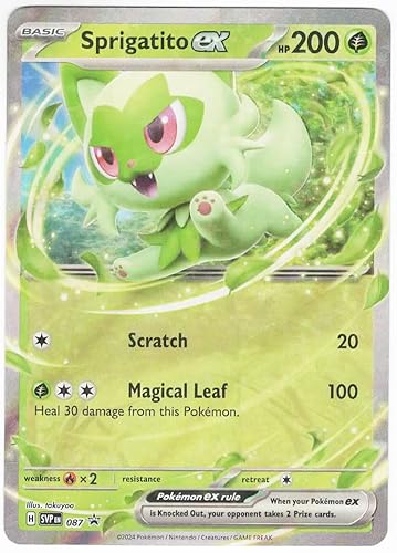 Pokemon – Sprigatito ex SVP 087 – Paldean Collector’s Chest Promo – Scarlet Violet – SVP087