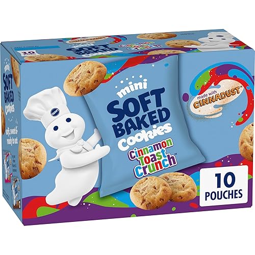 Pillsbury Mini Soft Baked Cookies Snack Bags, 10 ct - Cinnamon