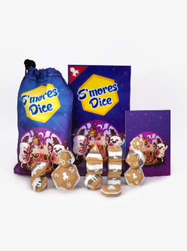 S'Mores 14pc Dice Set Inked in White | Default Title