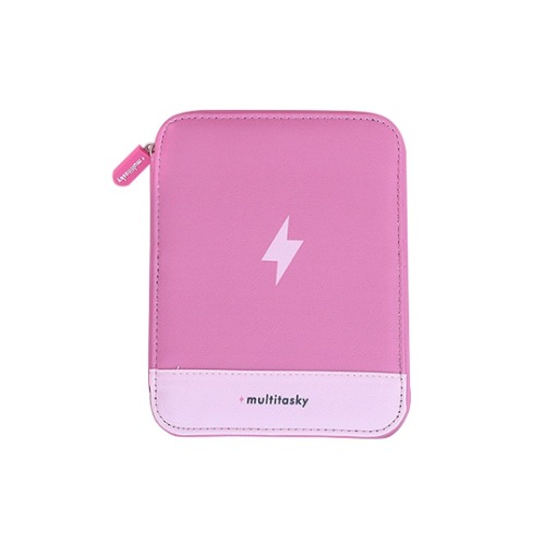 Travel Cord Organizer Pouch - Blush Pink