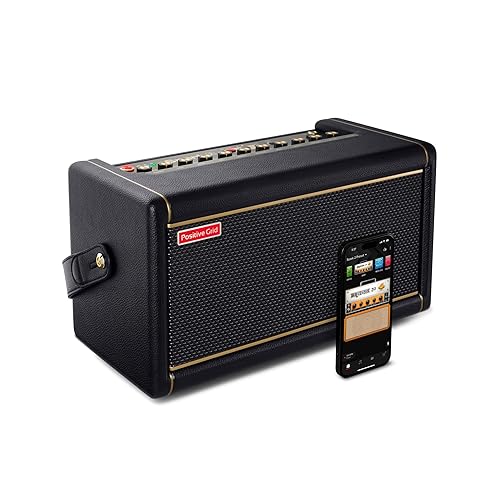 Positive Grid Spark 2 50W Smart Guitar Practice Amp & Bluetooth Speaker with Built-in Looper, AI Features & Smart App for Electric, Acoustic, & Bass Guitar - Black