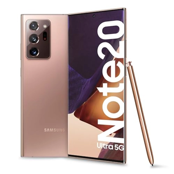 Samsung Galaxy Note20 Ultra 5G Smartphone, Display 6.9" Dynamic AMOLED 2X, 3 fotocamere, 256GB Espandibili, RAM 12GB, Batteria 4500mAh, Hybrid Sim+eSIM, Android 10, Mystic Bronze [Versione Italiana]