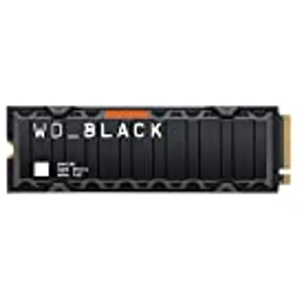 WD_BLACK 1TB SN850X NVMe Internal Gaming SSD Solid State Drive with Heatsink - Works with Playstation 5, Gen4 PCIe, M.2 2280, Up to 7,300 MB/s - WDS100T2XHE